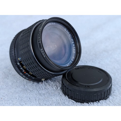 261 - SMC Pentax Asahi Lens f 3.5 28mm, Suntron skylight 52mm Filter, In Good Order With Case