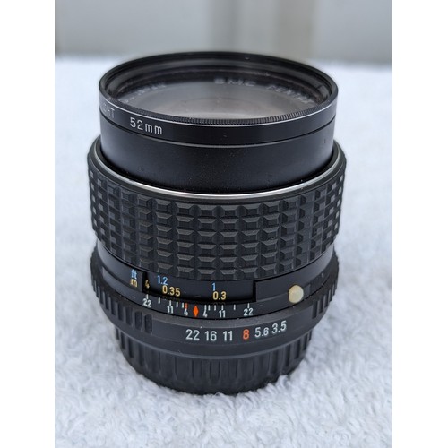 261 - SMC Pentax Asahi Lens f 3.5 28mm, Suntron skylight 52mm Filter, In Good Order With Case