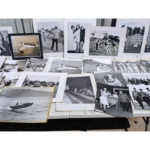 2 - Qty 30+ Local Interest Mounted Photographs On Board - SS  Bremen, Smokey Joe, Cliff Rescues, Celebri... 