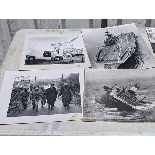 2 - Qty 30+ Local Interest Mounted Photographs On Board - SS  Bremen, Smokey Joe, Cliff Rescues, Celebri... 