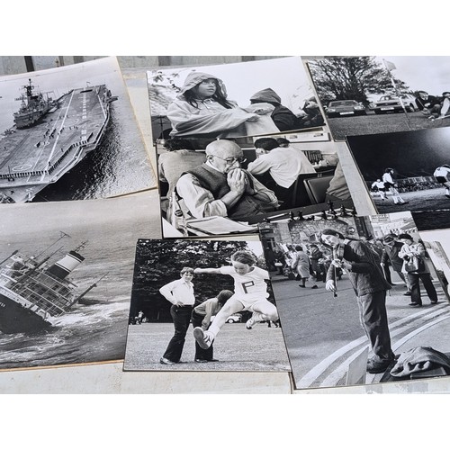 2 - Qty 30+ Local Interest Mounted Photographs On Board - SS  Bremen, Smokey Joe, Cliff Rescues, Celebri... 