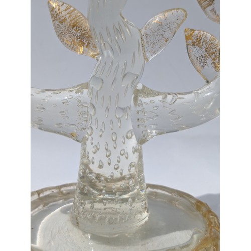 27 - Important Ercole Barovier, Barovier & Toso Candelabrum /  Candelabra Rare Pair - Glass With Gold Inc... 