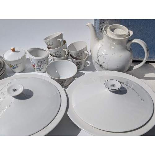 30 - Large Qty Ceramics To Include; Doulton Greenbrier, Seltmann Monika Coffee Set, Wedgwood Plus Jugs Pl... 