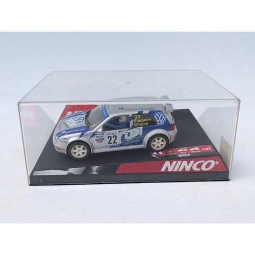 56 - Qty (4) Ninco 1:32 Scalextric Cars - Boxed, Appear Lightly Used. Includes N47 Go Kart Belson, F1 Ser... 