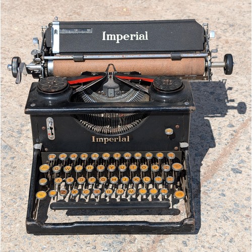 75 - Very Nice Condition c1930s Imperial Type 50 Typewriter With Cver - Very Heavy. Good Condition for Ag... 