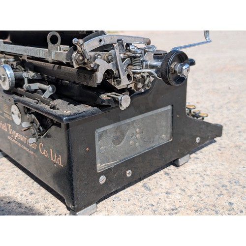 75 - Very Nice Condition c1930s Imperial Type 50 Typewriter With Cver - Very Heavy. Good Condition for Ag... 