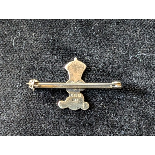 147 - King Edward VII Sterling Silver Bar Brooch - Hallmarked As Should be 3.15g