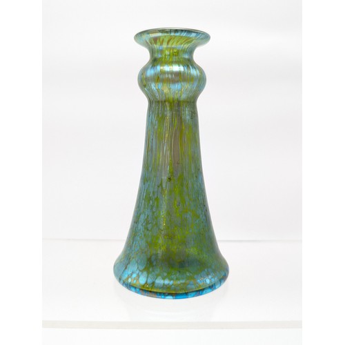 94 - Fabulous Art Noveau Loetz c1900 Iridescent Creta Papillon Glass Vase - Pontil Ground Out. Tapered Fo... 