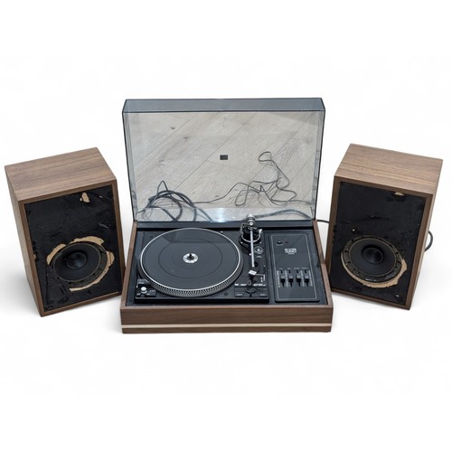 290 - Vintage Boots Audio 4500 Turntable With Original Speakers, Speakers Need Attention Belt Drive Untest... 