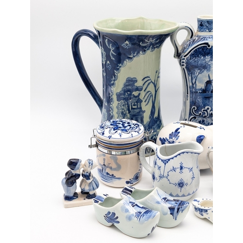 157 - Large Bundle Blue and White Ceramics, Delft, Chinese, Plus Lots More!