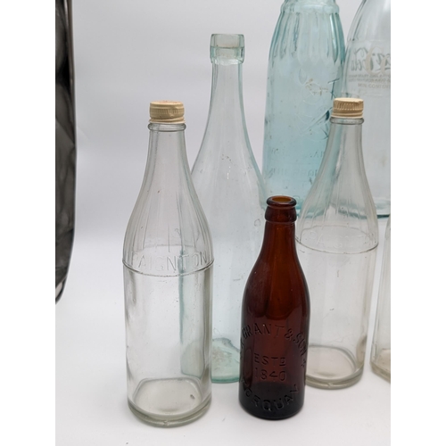 164 - Bundle (11) Vintage Glass Bottles, Dawes, Coca Cola, Local, Plus Other Advertising Bottles Most Appx... 