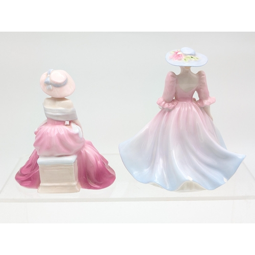 209 - Group (2) Coalport Figurines, Both Excellent Condition Debutantes Garden Party, Debutantes in Love