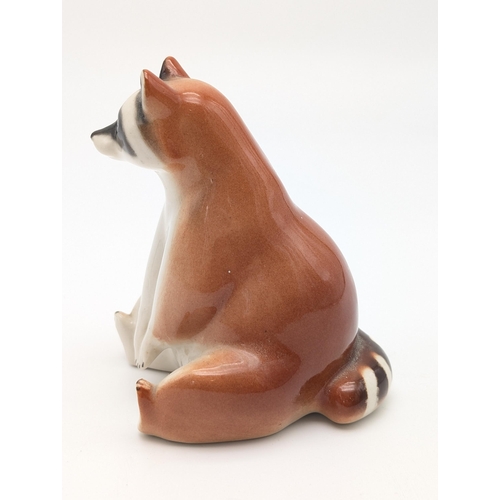 217 - Vintage Soviet Era Lomonosoc Porcelain Red Panda - Isnt He Cute ! 5