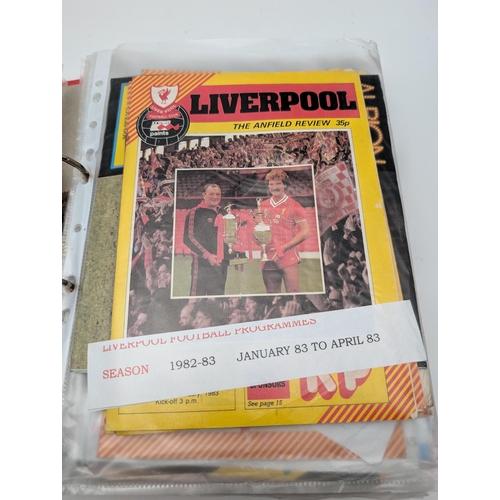 256 - Large Quantity Football Programmes, Mostly Liverpool 1982-2000, Other Notable Programmes West Ham, C... 