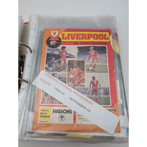 256 - Large Quantity Football Programmes, Mostly Liverpool 1982-2000, Other Notable Programmes West Ham, C... 