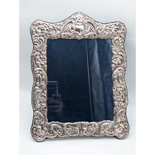 314 - Large Sterling Silver Picture Photo Frame, Rococo Style Design 30x39cm Appx, Hallmarked Francis Howa... 