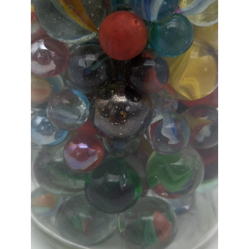 363 - Large Jar Of Vintage & Contempoary Marbles