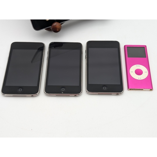 367 - Vintage Apple Bundle, 3 x Apple Ipod 8GB Typical Age Related Scratches, Pink Ipod 4GB Untested Plus ... 