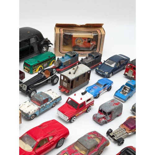 371 - Mixed Bundle Playworn Diecast, Corgi, Burago, Etc