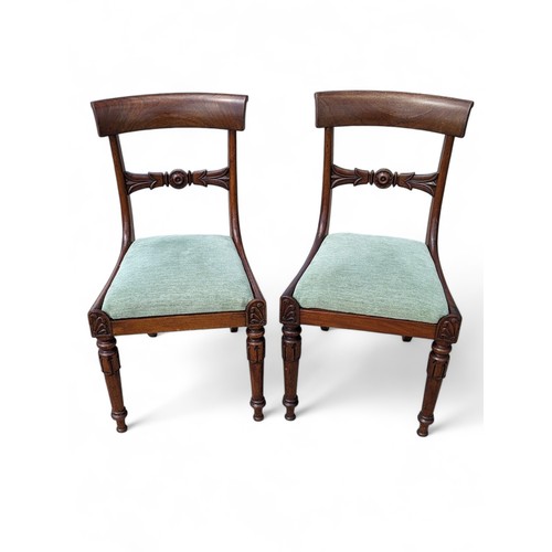 44A - Excellent Antique Pair Original Mahogany Regency Chairs Likely Georgian Excellent Overall Condition ... 