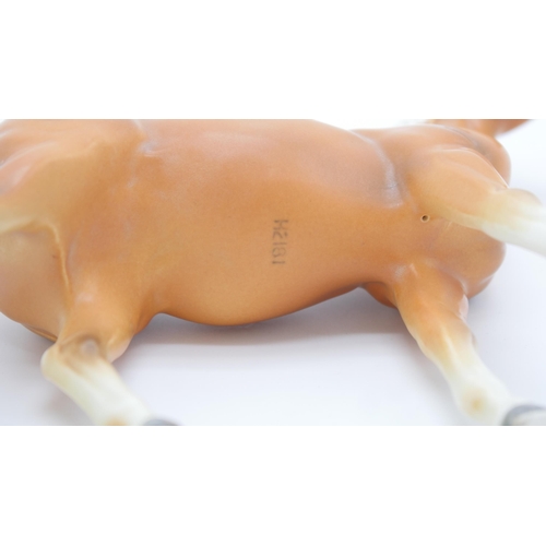 69 - Palomino Mare Ceramic Horse Figurine - Marked H2181 to Base 16x17cm