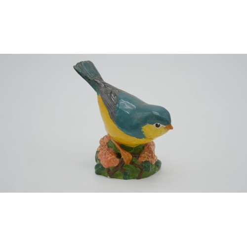 77 - Group (10) Vintage Bird / Duck Figurines Keele Street pottery Budgie, Weatherby Duck, Large Unmarked... 