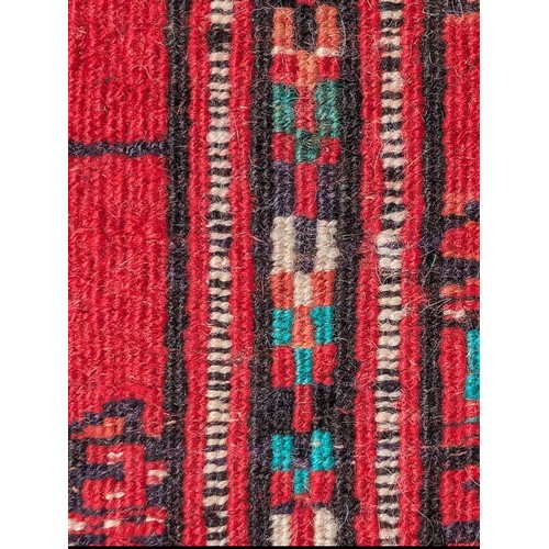 298 - Afghan Turkmen, Muri Gul Carpet / Rug, Buhara Design Originates From North Eastern Iran Mid Century,... 