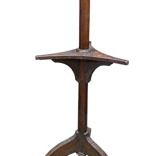 49 - Excellent Quality Oak Coat Stand, 186cm