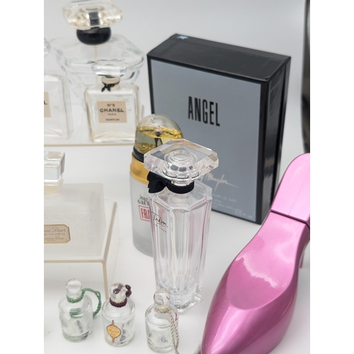 304 - Large Quantity Collectable Perfume Bottles, To Include; Dior, Yves Saint Laurent, Chanel, Givency, W... 