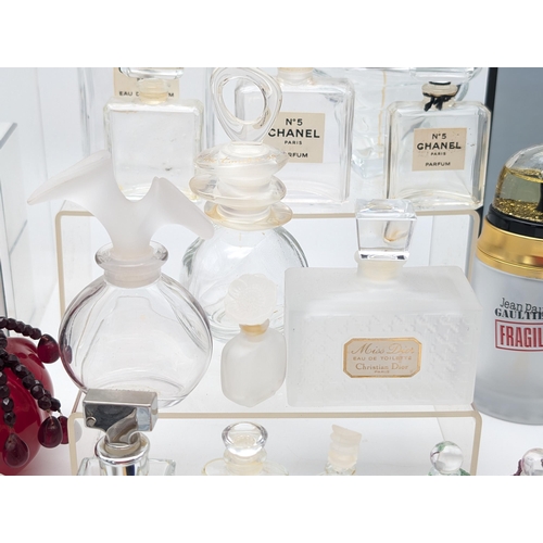 304 - Large Quantity Collectable Perfume Bottles, To Include; Dior, Yves Saint Laurent, Chanel, Givency, W... 