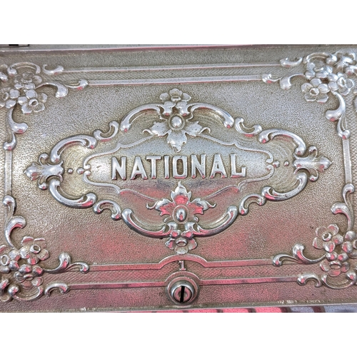 324 - Very Rare Antique National Cash Register, Model S 338DD H, Double Drawer Rare Model With Ticket Disp... 