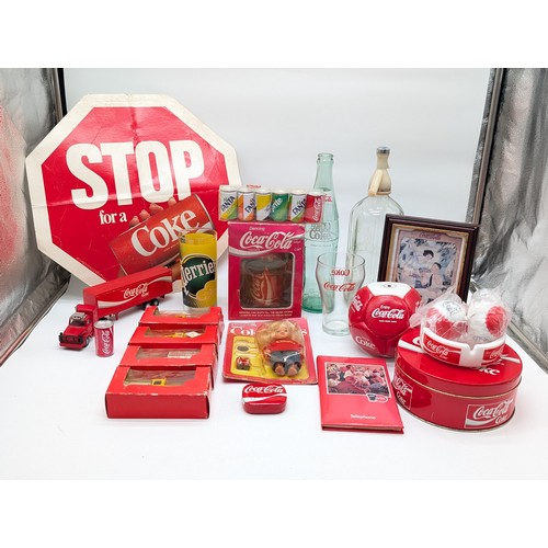 289 - Good Quantity Coca Cola Vintage Advertising Items to Include; Coke Kids, Dancing Can, Vehicles, Asht... 