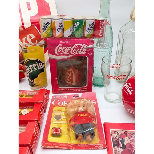 289 - Good Quantity Coca Cola Vintage Advertising Items to Include; Coke Kids, Dancing Can, Vehicles, Asht... 