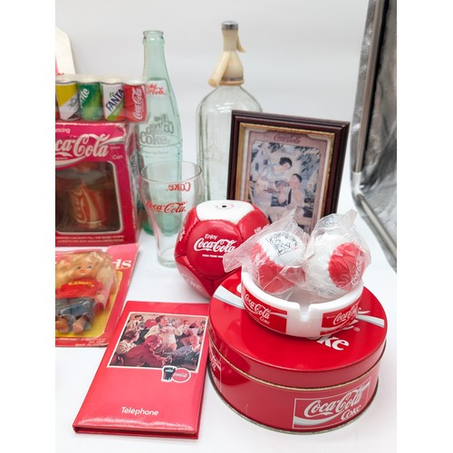 289 - Good Quantity Coca Cola Vintage Advertising Items to Include; Coke Kids, Dancing Can, Vehicles, Asht... 