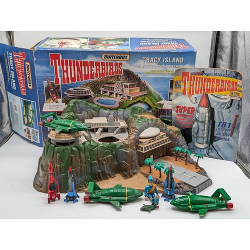 288 - Boxed Vintage Tracey Island Thunderbirds Play - Almost Complete