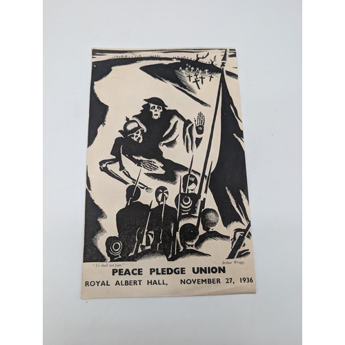 114 - Rare Signed Arthur Wragg - Murphy Review May 1939 Cover Detached But Complete, Peace Pledge Union 19... 