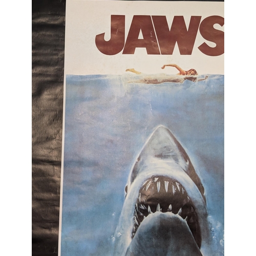 142 - Vintage Jaws Film Poster, 36x25