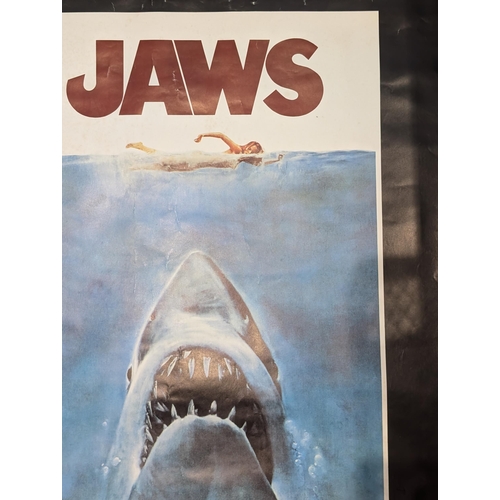 142 - Vintage Jaws Film Poster, 36x25