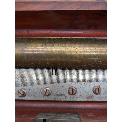 273 - Victorian Four Air Nicole Freres Cylinder Music Box No 27708, Tested and Working. Original Key, COnt... 