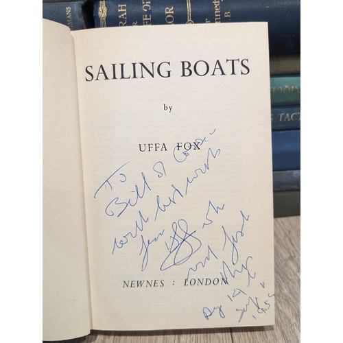 116 - Good Quantity of Books on Sailing, UFFA Fox Signed Edition Plus Many Others