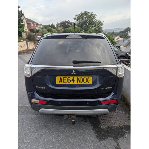 1A - 2014 Mitsubishi Outlander GX3 - 129K MOT 17/9/2024, Starts & Runs, Clutch Appears Sticky, Advised Tr... 