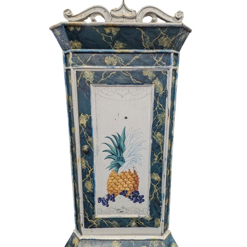 50 - Impressive Antique Hand Painted Corner Cabinet, Unfortunately Unfinished. Needs Some Repair But a Re... 