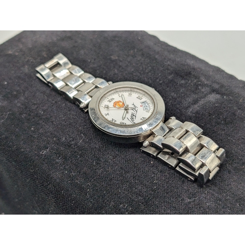 342 - Vintage Machester United George Best Signature Watch 38mm Needs Battery