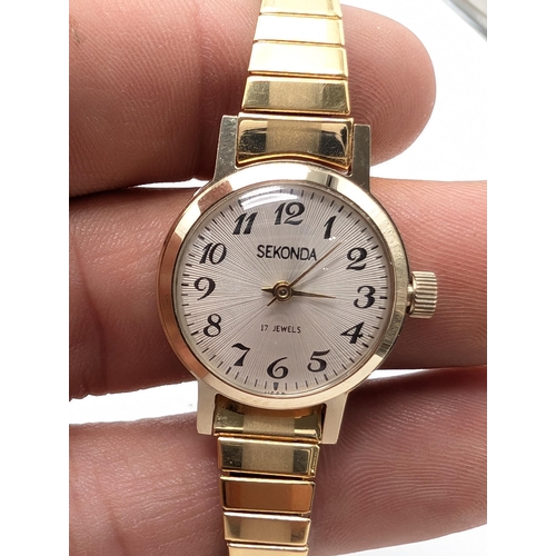 354 - Qty (2) Vintage Watches One Flambeau Watch Co Vintage Style Silver Bracelet Mechanical (working) Sek... 