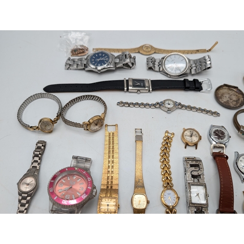 356 - Good Bundle Vintage Watches, Rotary, Disney, Smiths Etc