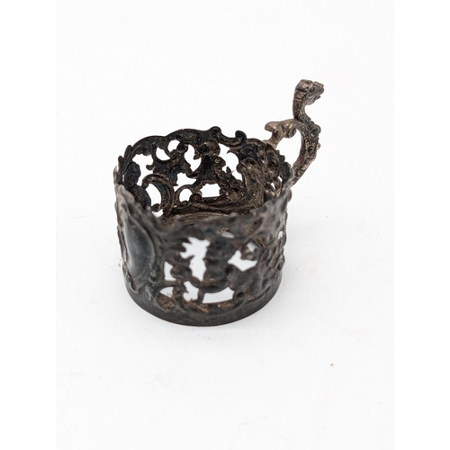 363 - Sterling Silver William Comyns Silver Cup Holder Birmingham 30.11g
