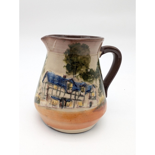 533 - Vintage Pottery Handled Jug 