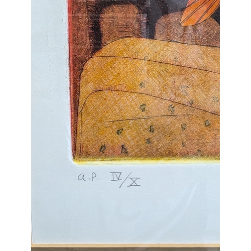 17 - Frans Wesselman Artists Proof 4/10 Duck In Water Signed Lower Right Edition Lower left 19x19