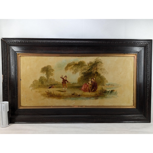 37 - Antique Painting On Board 48x27