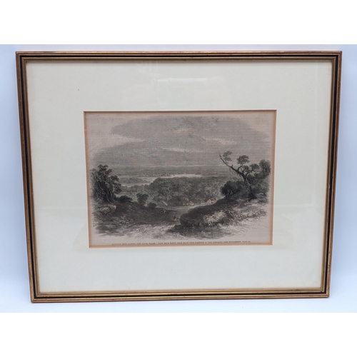 46 - English School 19C Sketches From Australia, Hand Coloured Engravings - Excellent Condition - Framed ... 